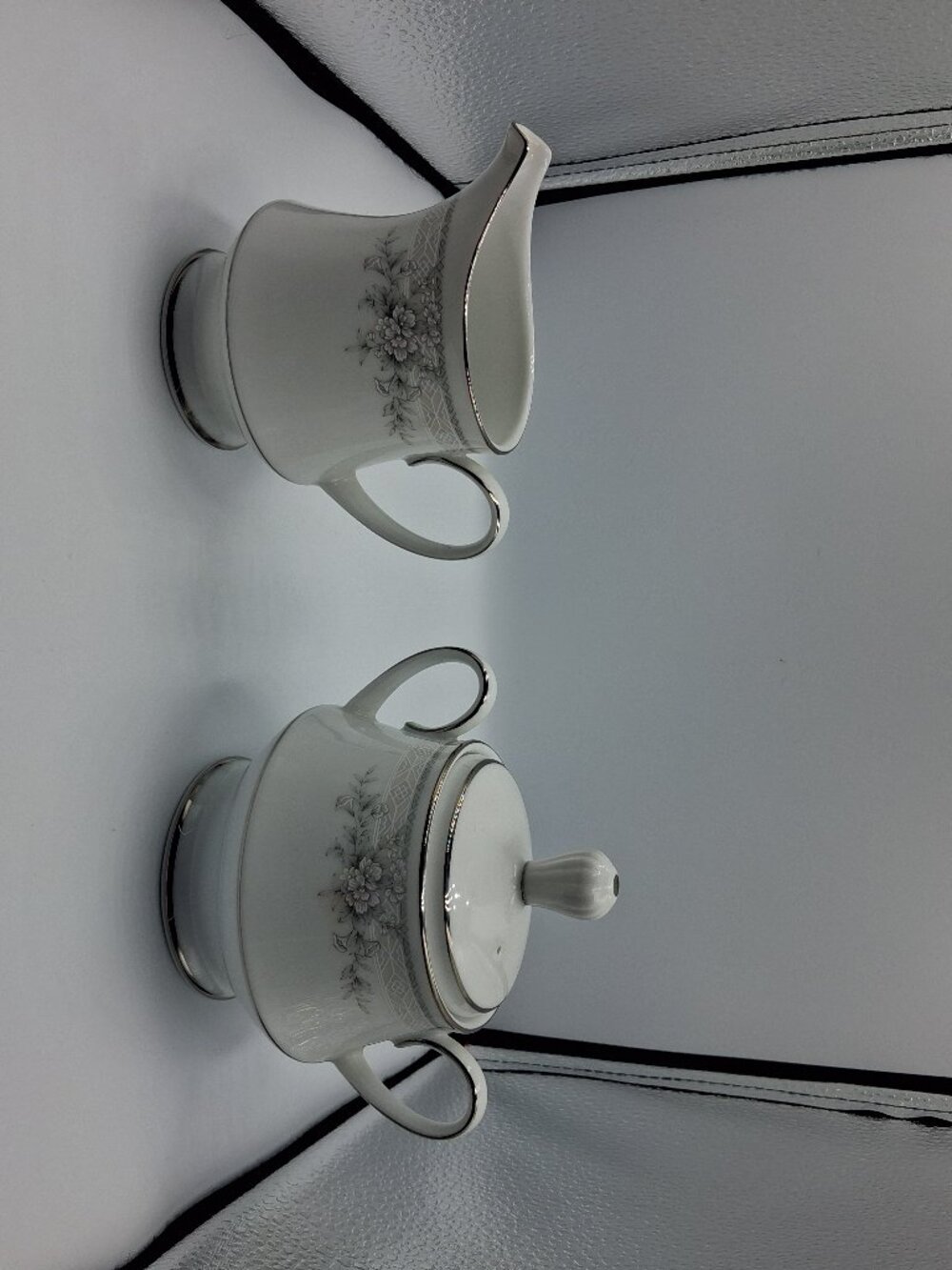Vintage Legendary Noritake Sweet Leilani 3482 Creamer & Covered Sugar Set EUC